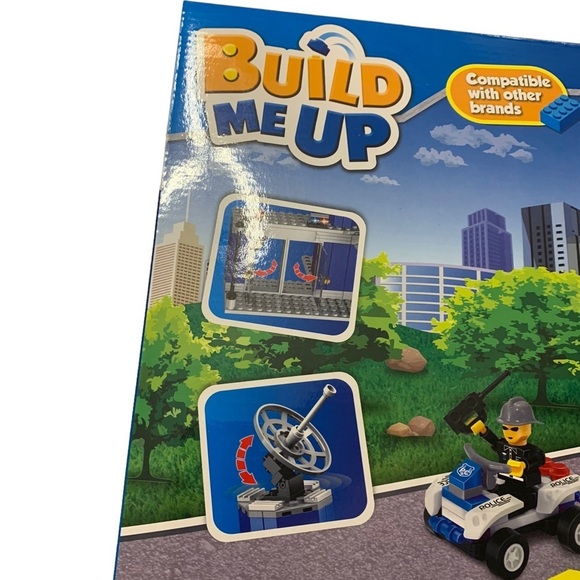 Build Me Up Police Station 201-Piece Building Set Ages 6+ New In Box Lego - Picture 8 of 9